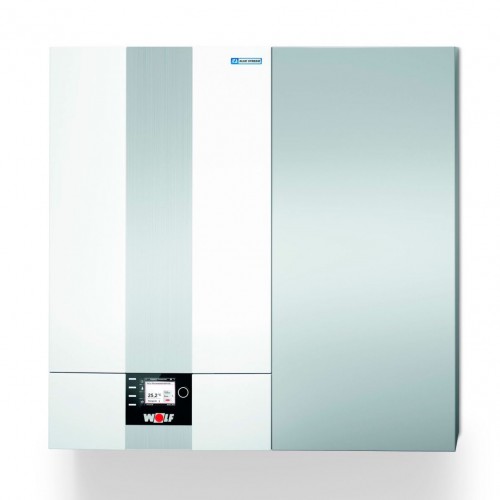 Котёл газовый настен. конденс. WOLF CGW-2-14/100L (15,2 кВт) закр.кам.сгор.,с бойл-м 100л; с насосом Котёл газовый настен. конденс. WOLF CGW-2-14/100L (15,2 кВт) закр.кам.сгор.,с бойл-м 100л; с насосом