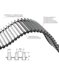 Конвектор внутрипольный Royal Thermo ATRIUM-90/400/900-DG-U-BL