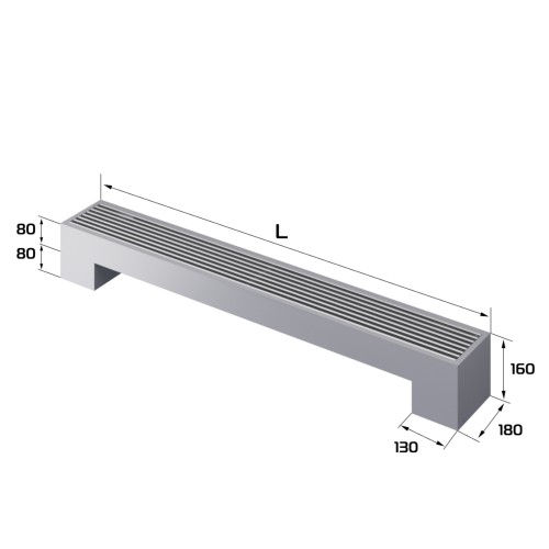 Конвектор напольный Royal Thermo STEP-80/180/1900-1-N-SS-LG-NA Конвектор напольный Royal Thermo STEP-80/180/1900-1-N-SS-LG-NA
