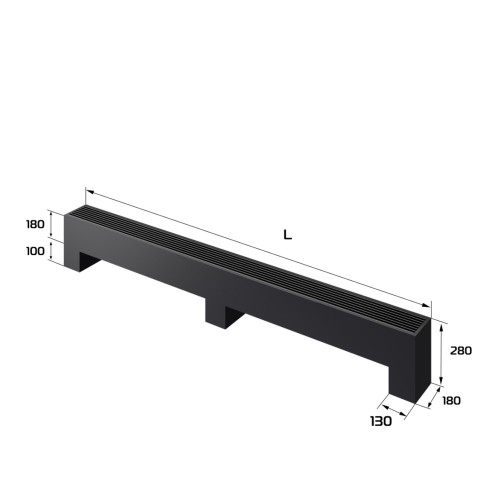 Конвектор напольный Royal Thermo STEP-180/180/2700-3-N-BL-LG-BL Конвектор напольный Royal Thermo STEP-180/180/2700-3-N-BL-LG-BL