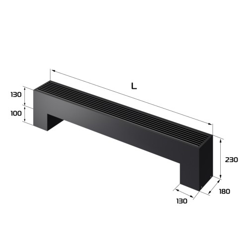 Конвектор напольный Royal Thermo STEP-130/180/1900-2-N-BL-LG-BL Конвектор напольный Royal Thermo STEP-130/180/1900-2-N-BL-LG-BL