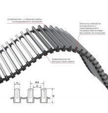 Конвектор внутрипольный Royal Thermo ATRIUM-90/400/900-DG-U-LB