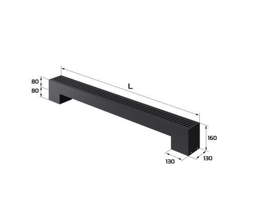 Конвектор напольный Royal Thermo STEP-80/130/1900-1-N-BL-LG-BL