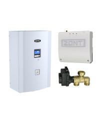 Миникотельная-SET ZOTA MK-S 9 кВт (котел + клапан ГВС ZOTA BPV + ZONT SMART 2.0 + OpenTherm DIN)