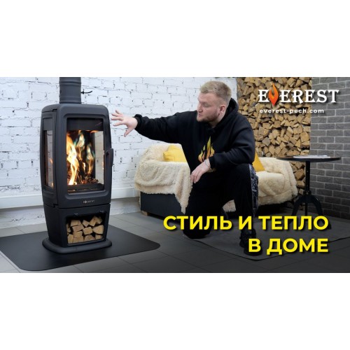 Отличная печь-камин до 100 тысяч рублей. Печь-камин EVEREST S12Р.Тепло, красиво и стильно.