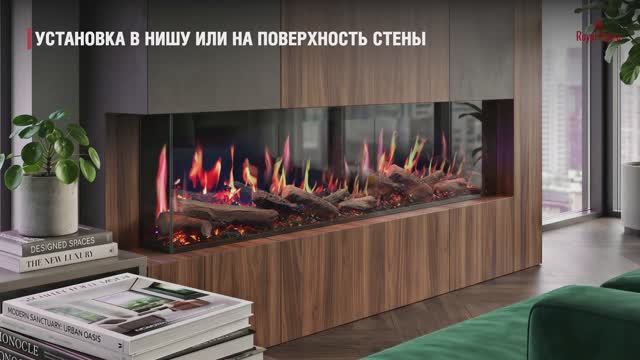 Видеообзор: серия электрокаминов Royal Flame 5DVART Panorama (LCD)