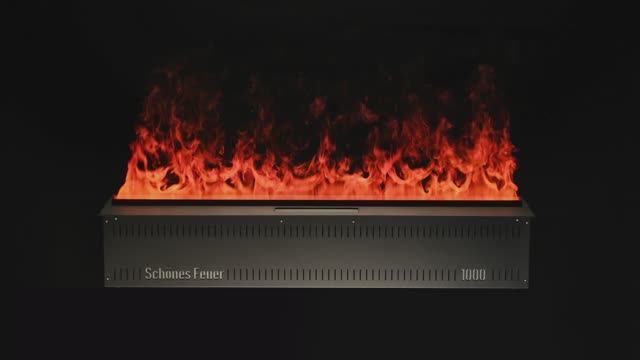 Паровые электрические 3D камины HOTLINE от бренда Schones Feuer