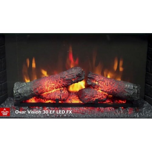 Vision 30 EF LED FX - Обзор пламени от магазина Уютнофф