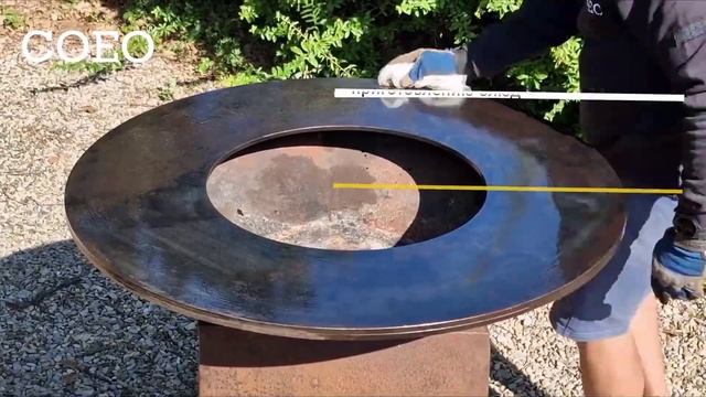 1. Уличный гриль Coeo. Как удалить ржавчину с планчи от магазина Уютнофф