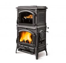 Дровяная печь La Nordica ISOTTA CON FORNO NERO (печь-камин Изотта Кон Форно Неро)