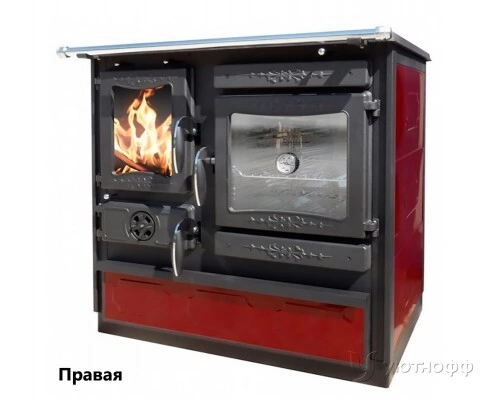Дровяная отопительная печь плита GULIVER THERMO BORDO правая / левая Дровяная отопительная печь плита GULIVER THERMO BORDO правая / левая