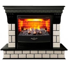 Каминокомплект Кастл 25.5 AO античный дуб (портал Castle 25.5 AO + очаг 3D Firestar 25.5)