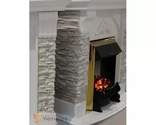 Электрокамин Афина СТД серый с классическим очагом Fobos / Majestic Электрокамин Афина СТД серый с классическим очагом Fobos / Majestic