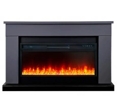 Каминокомплект Берген 42 графит (портал Bergen 42 + очаг Vision 42 LED / LOG)