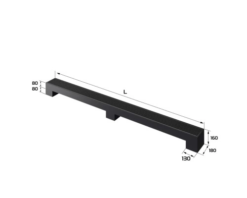 Конвектор напольный Royal Thermo STEP-80/180/2500-1-N-BL-LG-BL Конвектор напольный Royal Thermo STEP-80/180/2500-1-N-BL-LG-BL